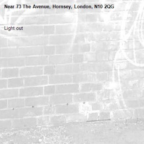 Light out-73 The Avenue, Hornsey, London, N10 2QG