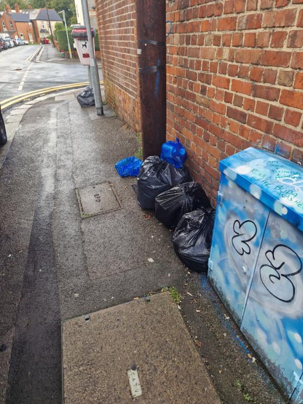 Dumped household waste. -42 Liverpool Road, Reading, RG1 3PQ