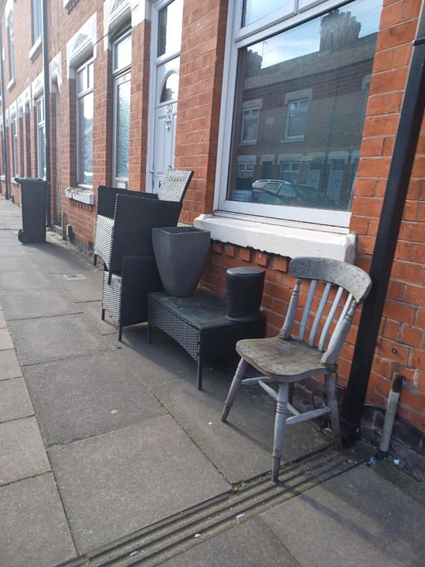 Rubbish outside 50 Bruin street-50 Bruin Street, Leicester, LE4 5AY