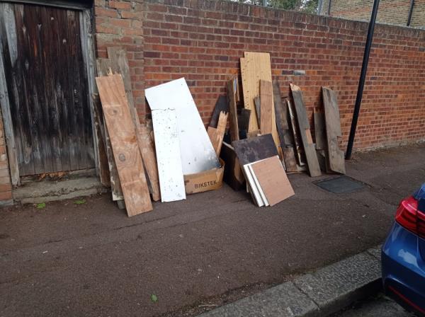 Woods and cardboard boxes-95 Clements Road, East Ham, E6 2DP