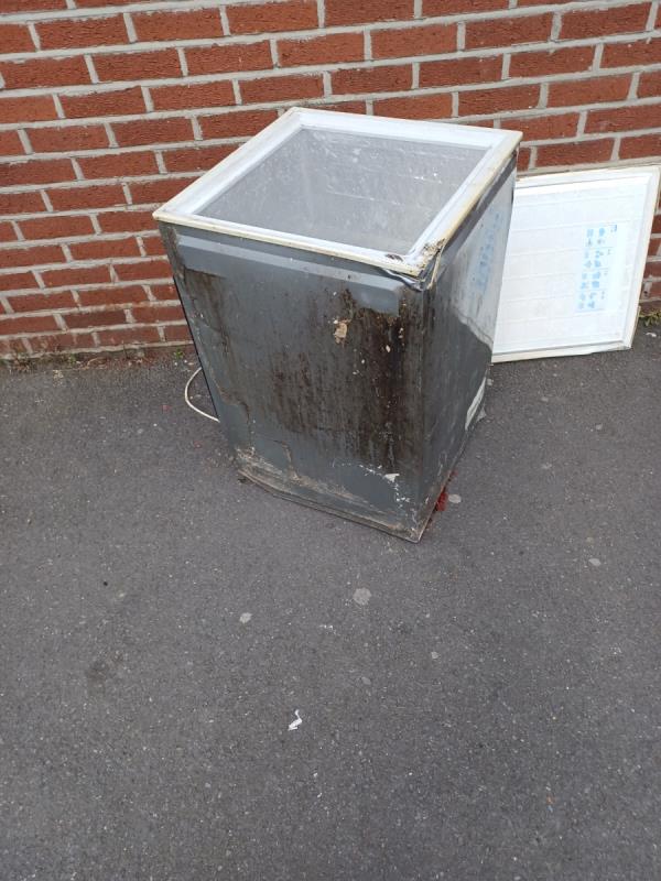 Freezer dumped on pavement -48 Berkeley Road, Manor Park, London, E12 6RW