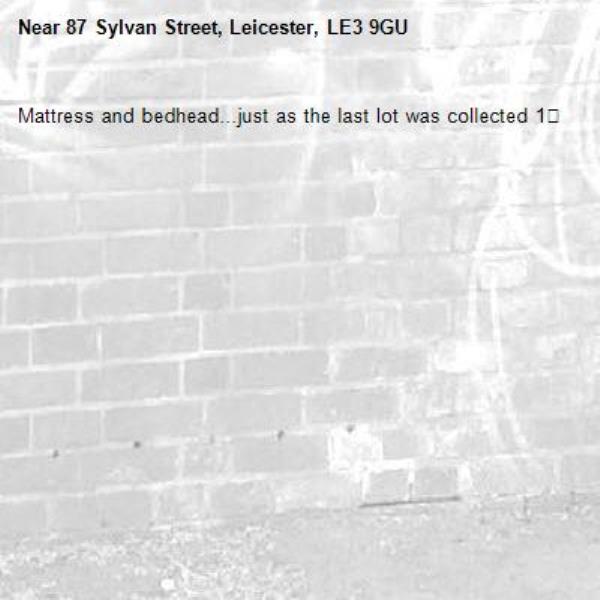 Mattress and bedhead...just as the last lot was collected 1🙄-95 Sylvan Street, Leicester, LE3 9GU