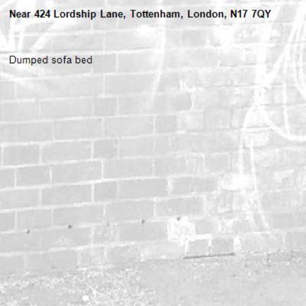 Dumped sofa bed-424 Lordship Lane, Tottenham, London, N17 7QY