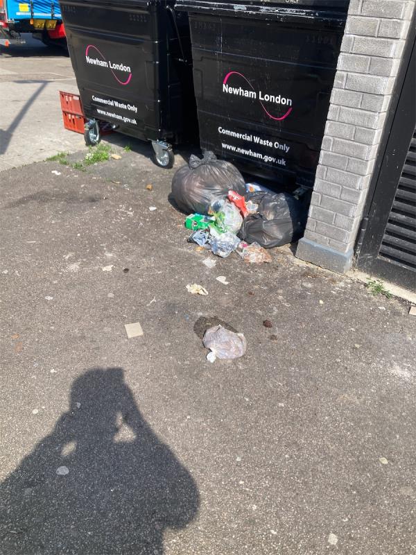Flytipping of black bags-Astor Court, Ripley Road, West Beckton, London, E16 3EB