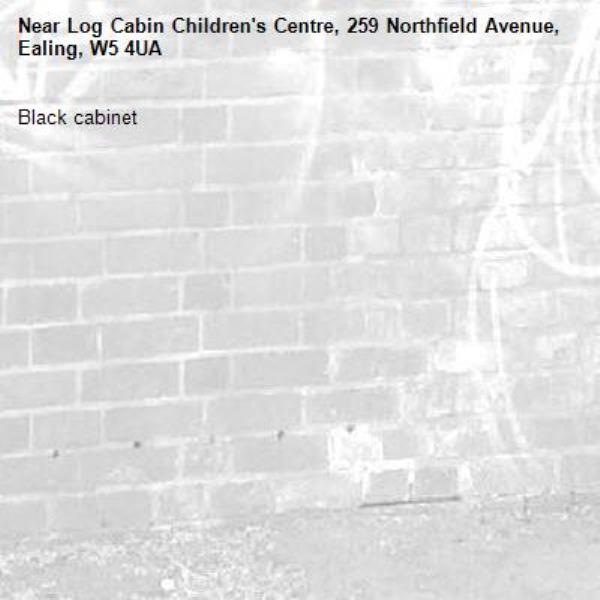 Black cabinet -Log Cabin Children's Centre, 259 Northfield Avenue, Ealing, W5 4UA