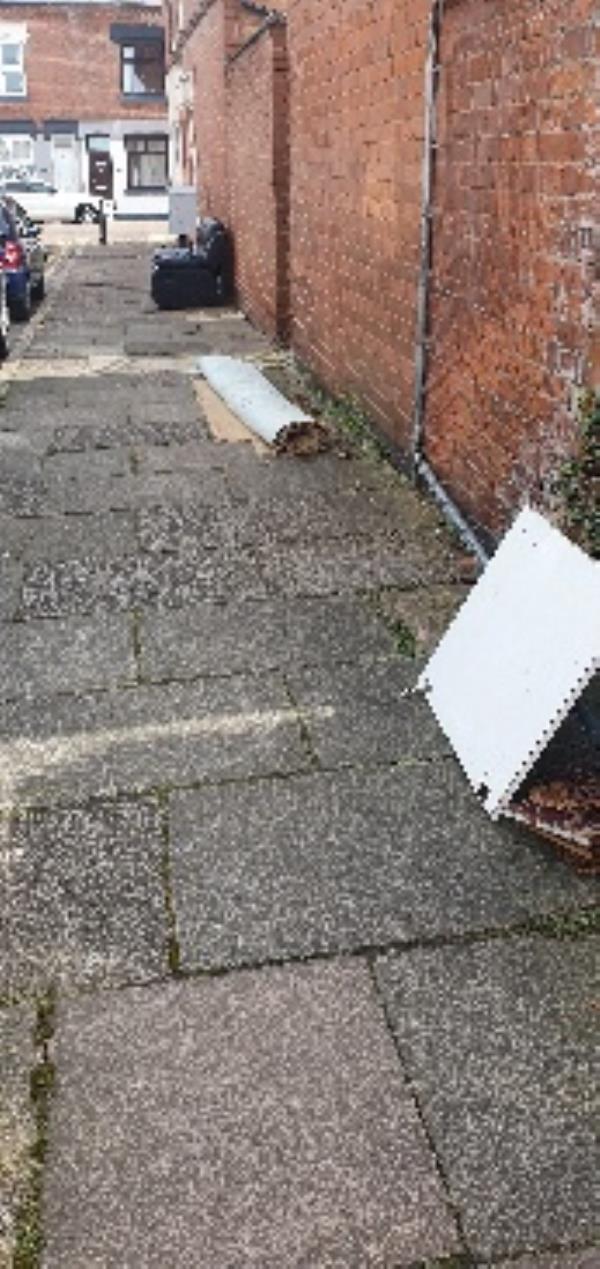 Empire Rd. illegal flytipping again!!!-1B, Empire Road, Leicester, LE3 5HE