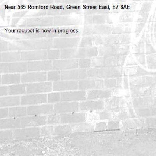 Your request is now in progress.-585 Romford Road, Green Street East, E7 8AE