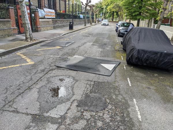 Sorry, couldn't find a good category. Speed bump panel has come loose here. Thank you-50 Mathews Park Avenue, Stratford, London, E15 4AE