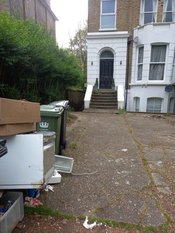 30 Manor Park continuous dumping on street, fridge, rubbish.  Regular occurrence!!-15A, Manor Park, London, SE13 5QZ
