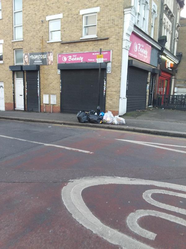 Bin Bags and Litter at this location-2c Tennyson Road, London, E15 4BZ