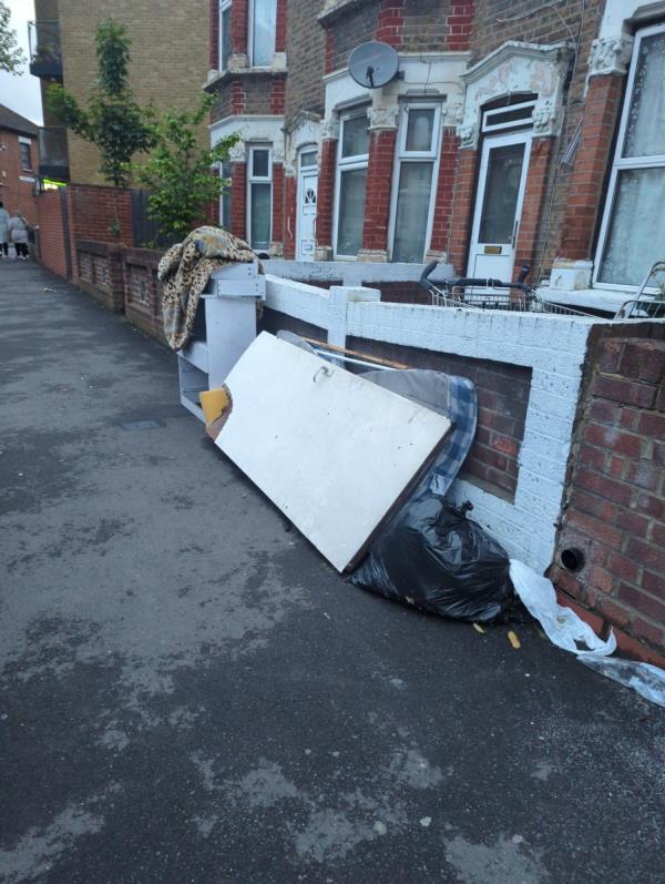Large items dumped -16 Salisbury Road, Manor Park, London, E12 6AB
