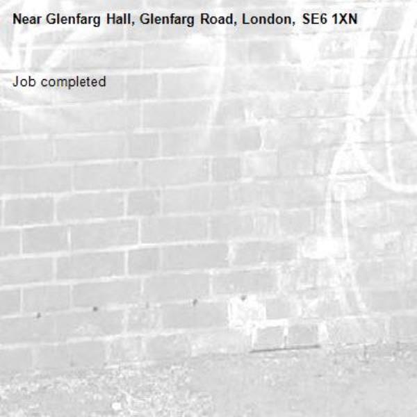 Job completed -Glenfarg Hall, Glenfarg Road, London, SE6 1XN