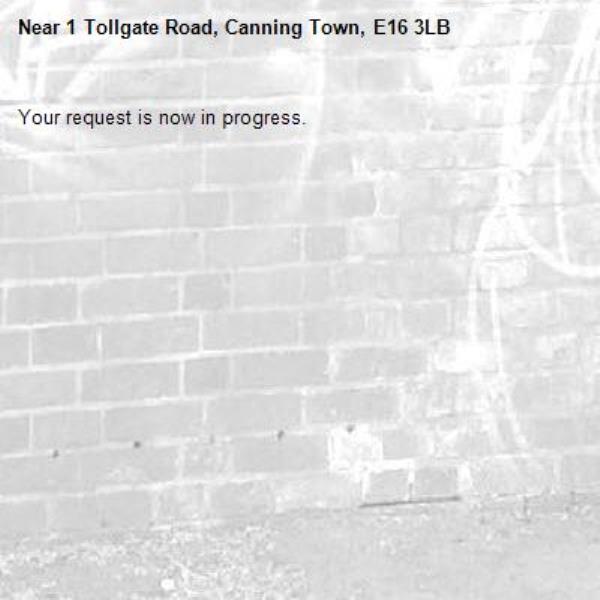 Your request is now in progress.-1 Tollgate Road, Canning Town, E16 3LB