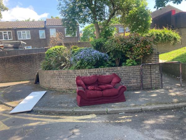 Sofa and parts of cupboard-39 Wilkinson Road, West Beckton, London, E16 3RL
