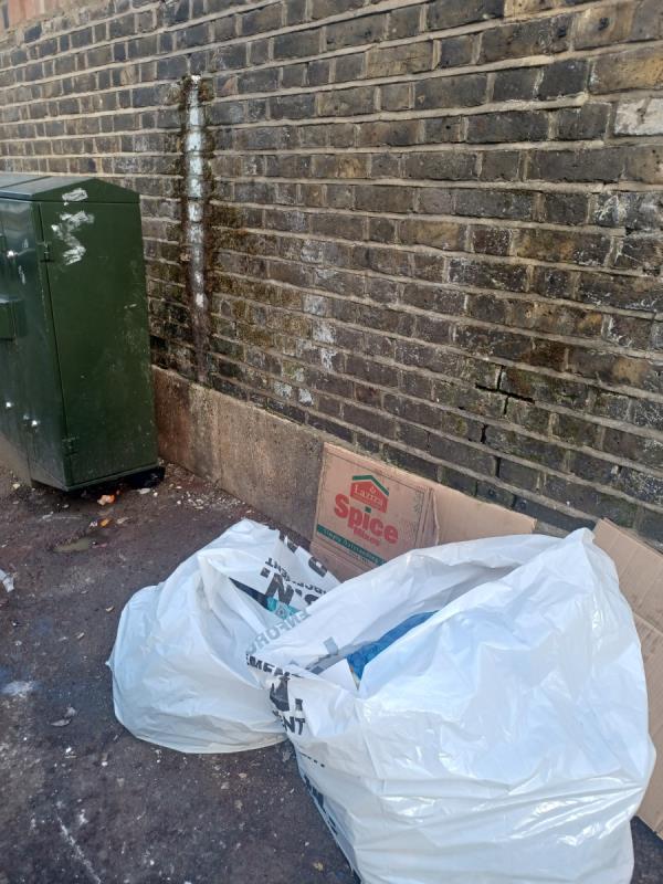 X2 bags of domestic waste-2H, Heigham Road, East Ham, London, E6 2JG