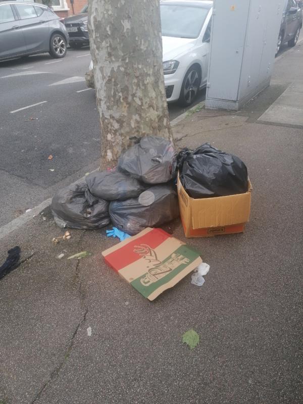 Rubbish dump outside 21 Essex Road E12 6RF -21 Essex Road, Manor Park, London, E12 6RF
