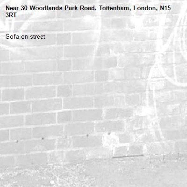 Sofa on street-30 Woodlands Park Road, Tottenham, London, N15 3RT