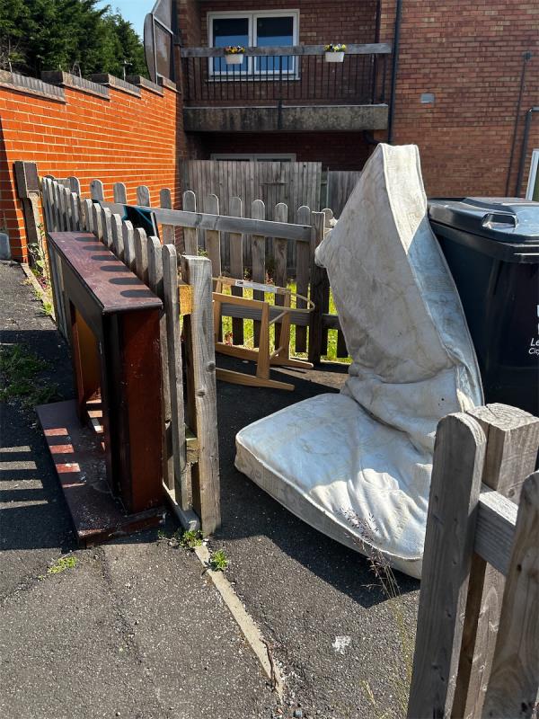 Mattress and other bits. -34 Kinley Road, Leicester, LE4 2FL