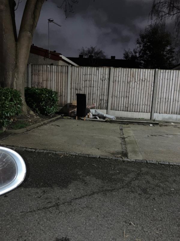 Fly tipping -1 Ozolins Way, Canning Town, London, E16 1LH