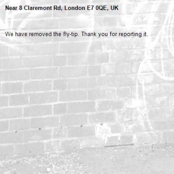 We have removed the fly-tip. Thank you for reporting it.-8 Claremont Rd, London E7 0QE, UK