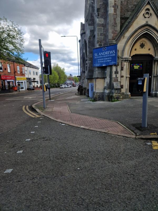 There's a graffiti, and probably more around the "St. Andrews Methodist Church Centre". Please resolve this issue.-33 Glenfield Road East, Leicester, LE3 5QW