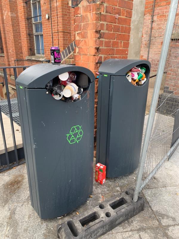 You’ve installed a lovely flat outside the tube station, but within a week of Its opening the dustbins are full and have not been emptied-Coop, Supermarket, 265 Plaistow Road, Plaistow, London, E13 0DY