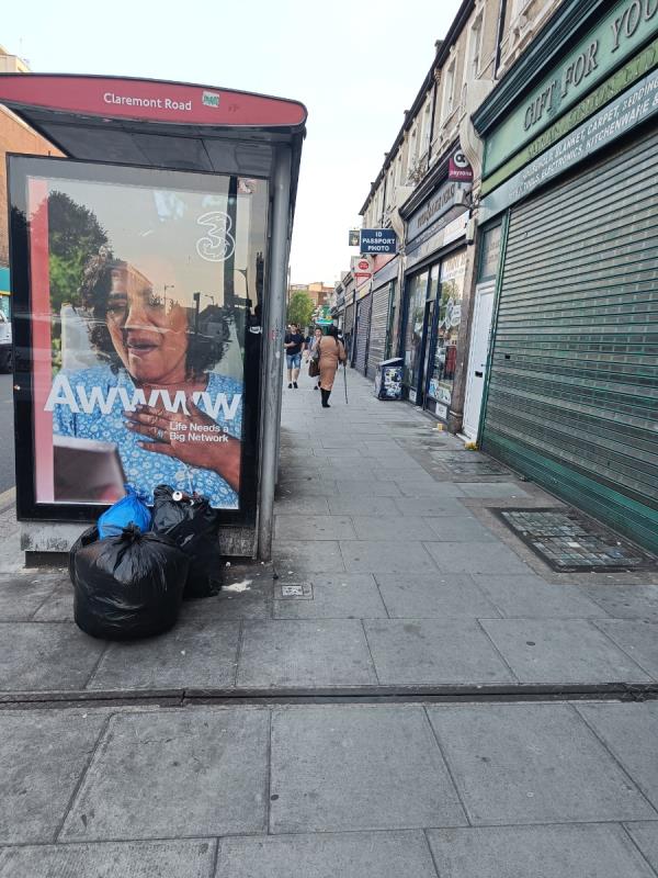 The shop Gift For You throws away its garbage every day next to the bus stop. This has to come to an end! We want respect!-2 Claremont Road, Forest Gate, London, E7 0QE