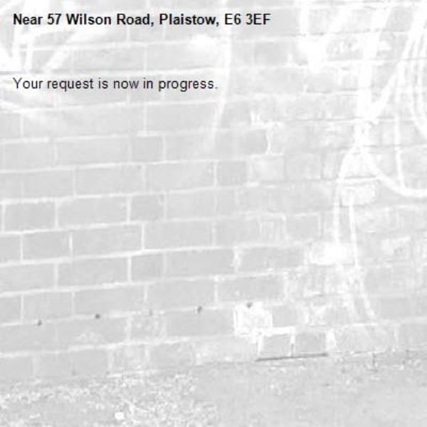 Your request is now in progress.-57 Wilson Road, Plaistow, E6 3EF