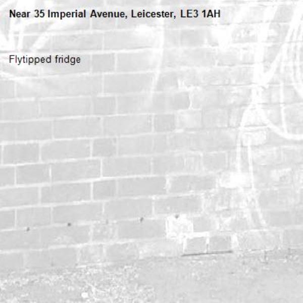 Flytipped fridge -35 Imperial Avenue, Leicester, LE3 1AH