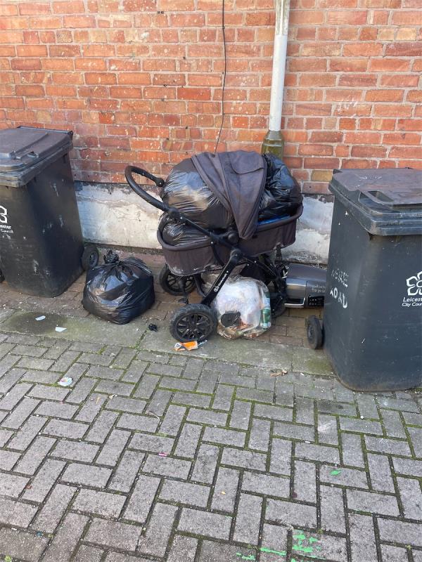 Someone has left these behind and just left it on the floor could I please request this to be removed and cleaned up. 

Thank you  -1A, Biddulph Avenue, Leicester, LE2 1BE