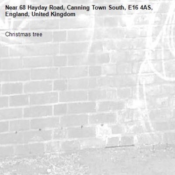 Christmas tree-68 Hayday Road, Canning Town South, E16 4AS, England, United Kingdom