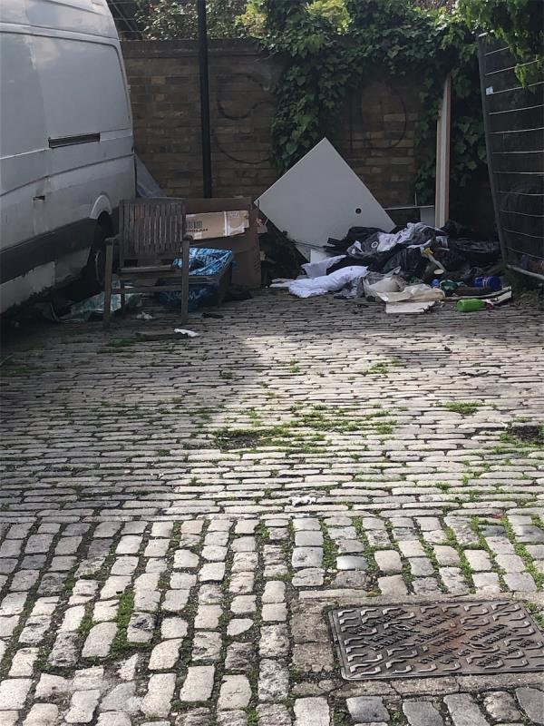 Yet another fly tip on Comet Place-The Granary, Comet Place, London, SE8 4EU