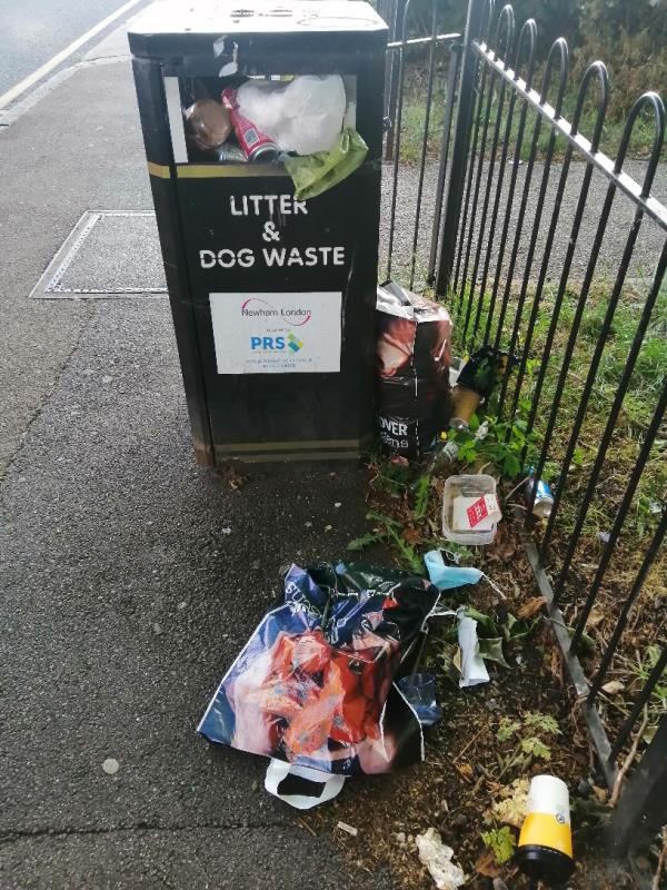 There is a lot of fly tipping in Ashburton Wood because 2 bins located on both entrances are are always full up
Those have to be emptied more often. -37 Russell Rd, London E16 3QT, UK