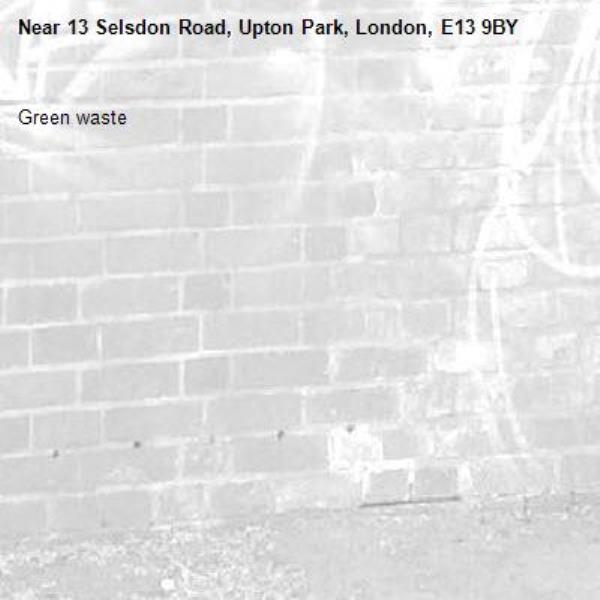 Green waste -13 Selsdon Road, Upton Park, London, E13 9BY