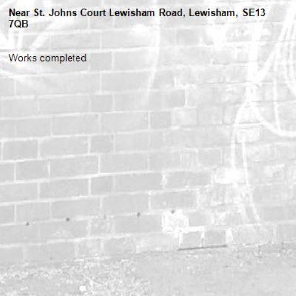 Works completed -St. Johns Court Lewisham Road, Lewisham, SE13 7QB