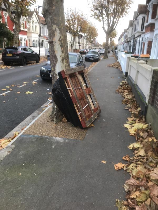 Dumped pallet -98 Lathom Road, East Ham, London, E6 2DY