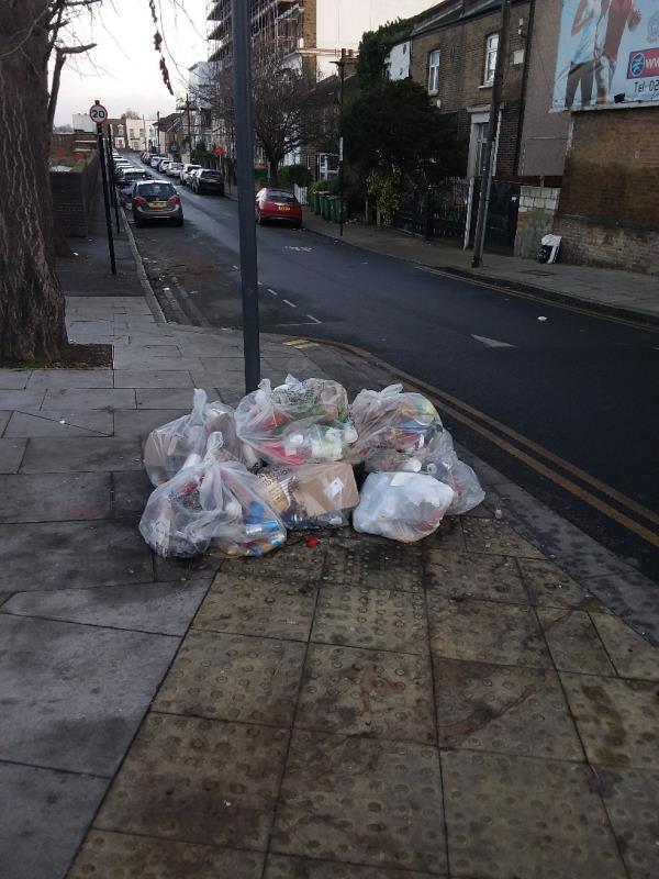 Bin Bags and Litter at this location-131b The Grove, London, E15 1EN