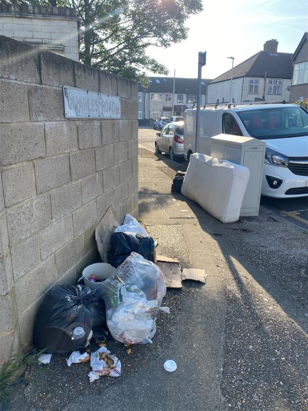 This is an ongoing issue. As soon as this get cleared overnight someone else dump their rubbish. Need a cctv camera in sight -75 Shaftesbury Road, Forest Gate, London, E7 8PD