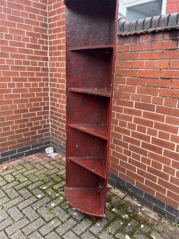 Shelving unit left in street -Play Space