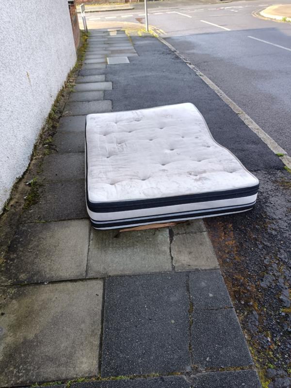 Dumped on pavement here -2 Carstairs Road, London, SE6 2SN