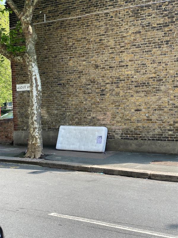 Dumped mattress -1 Ascot Road, East Ham, London, E6 3LX