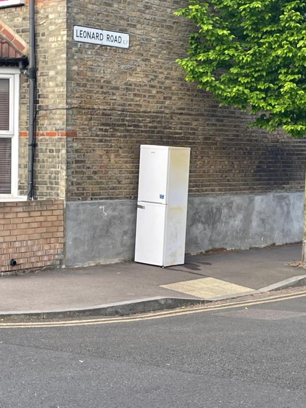 Fridge dumped at the corner of station road-Railway Arches 381 To 383 Strode Road, London, E7 0DU