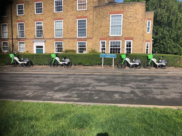 Outside Goffers House. Please clear 4 Lime bikes-Goffers House, Duke Humphrey Road, Blackheath, London, SE3 0TT