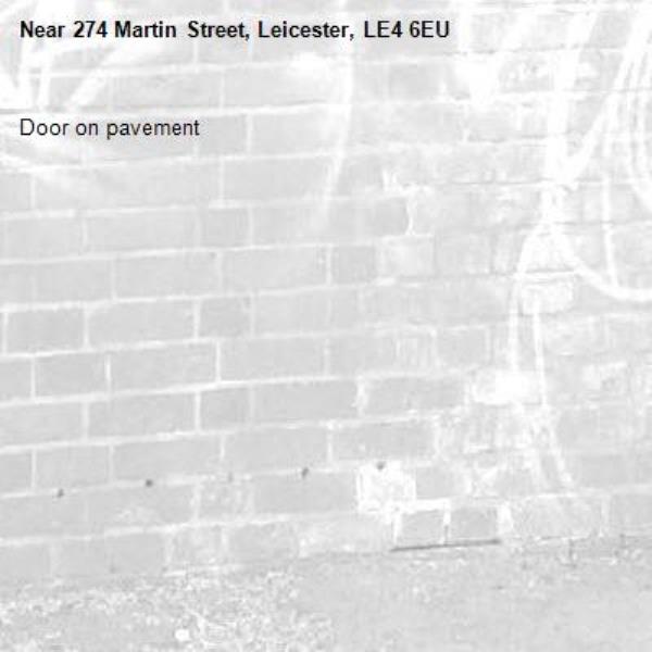 Door on pavement -274 Martin Street, Leicester, LE4 6EU