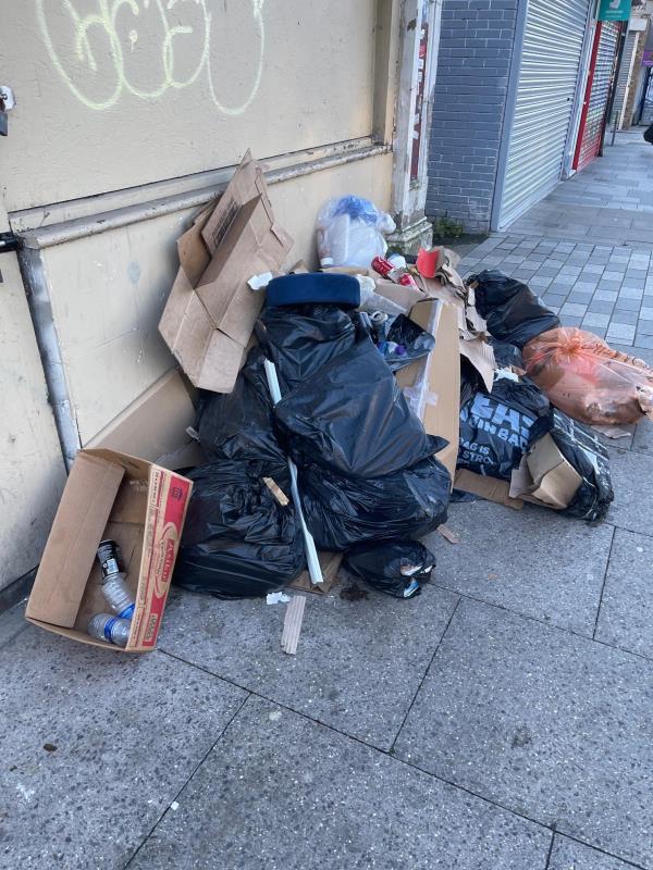 fly tipping in the usual location-61a dartmouth road