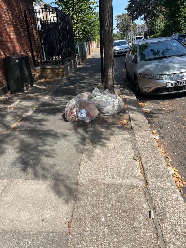 Council litter bags to be collected on Windsor Road.-20a Windsor Road, London, E7 0QX