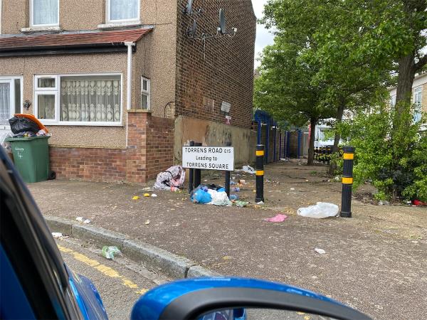 Another  household waste dump from No 2 they need a waste bin-1 The Green, Stratford, London, E15 4ND