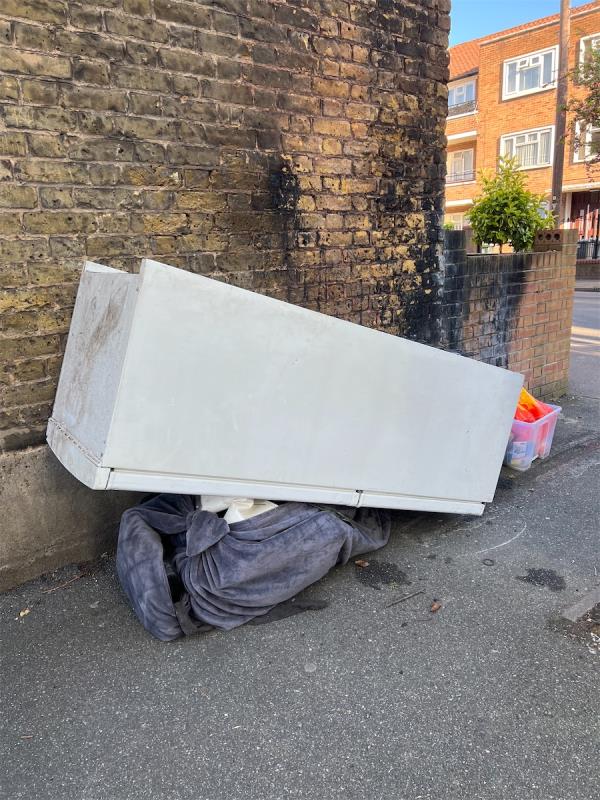Massive fridge and other stuff dumped -67 Wakefield Street, East Ham, London, E6 1NR