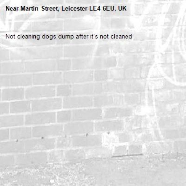 Not cleaning dogs dump after it’s not cleaned -Martin Street, Leicester LE4 6EU, UK
