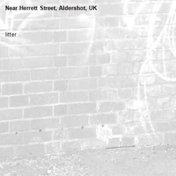 litter-Herrett Street, Aldershot, UK